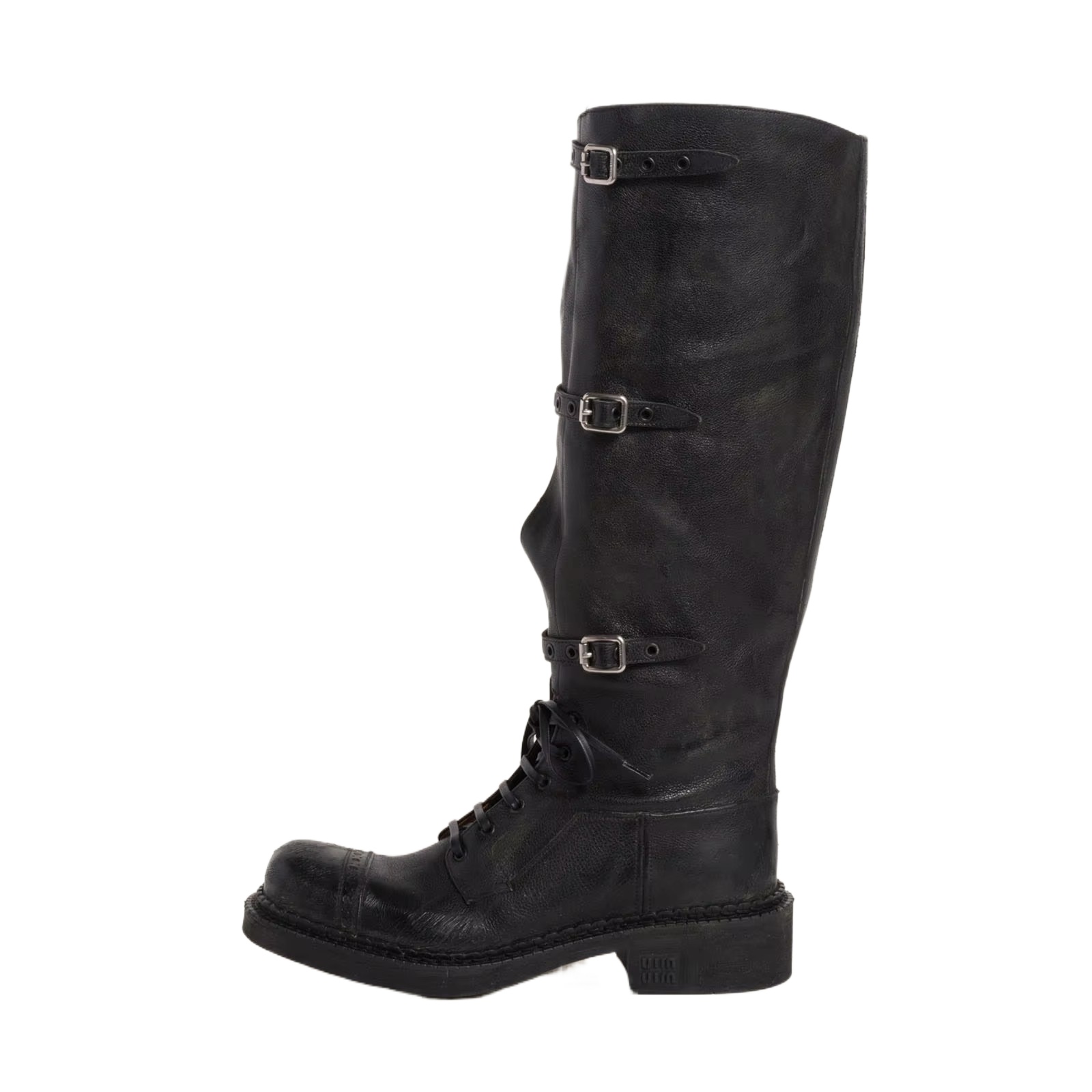 Leather Classic Strap - أحذية أردن فورتادو النسائية الطويلة حتى