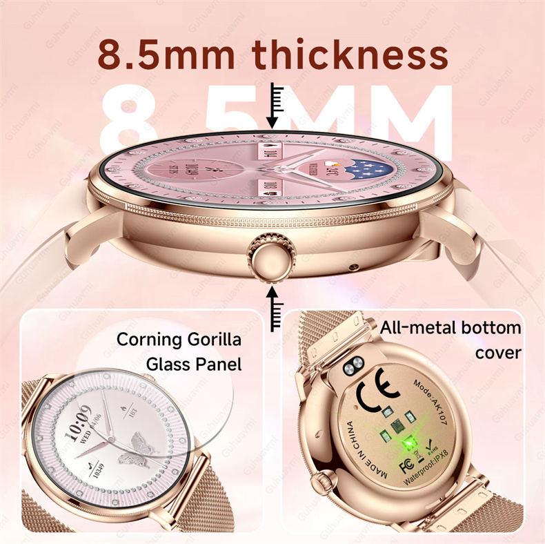 ساعة ذكية نسائية جديدة لعام 20 - مراجعة Smartwatch Custom وسعره