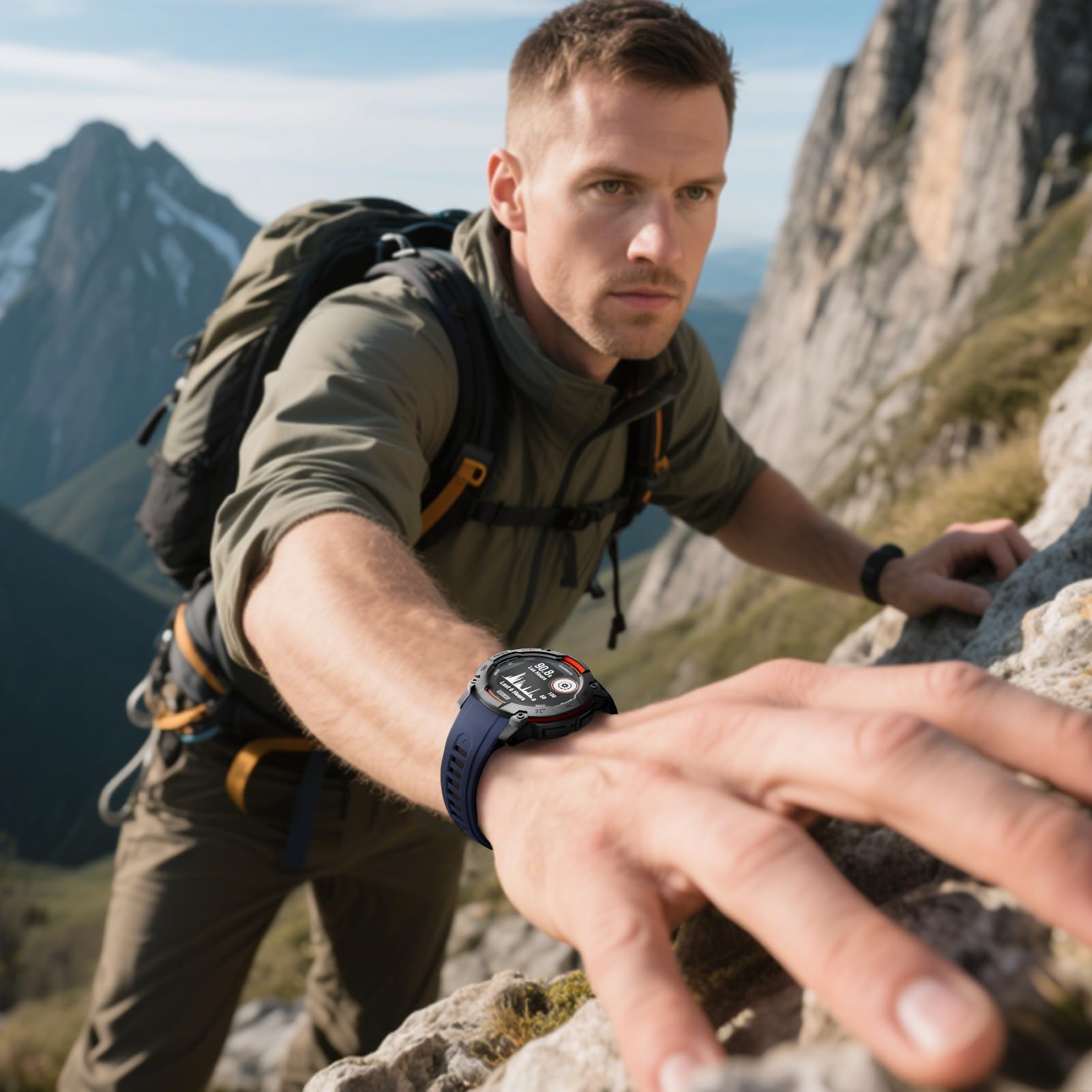 حزام ساعة 22 مم و26 مم لساعة ج - مراجعة Rugged Sport Strap وسعره