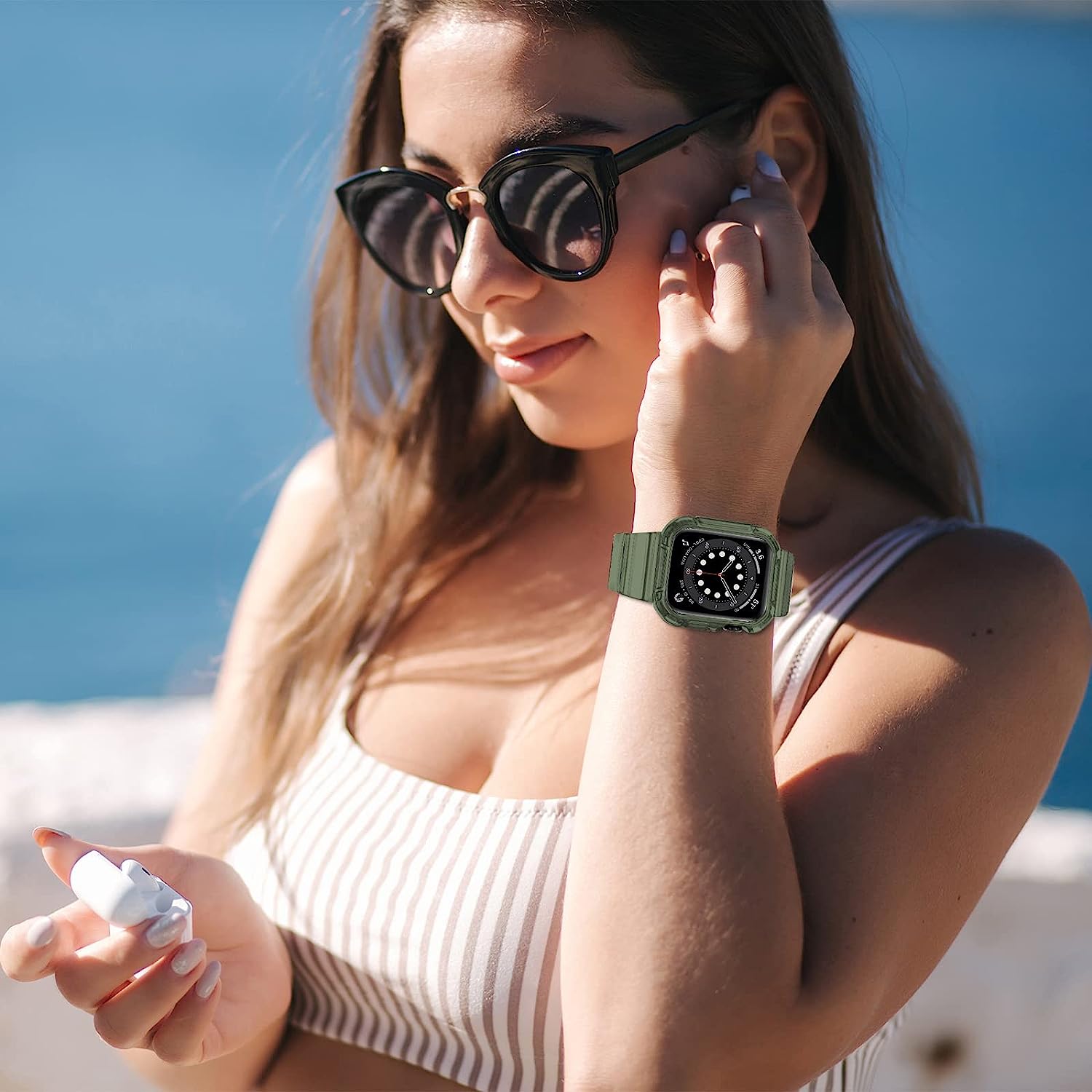 حزام مع غطاء ممتص للصدمات لساع - مراجعة Rugged Sport Strap وسعره