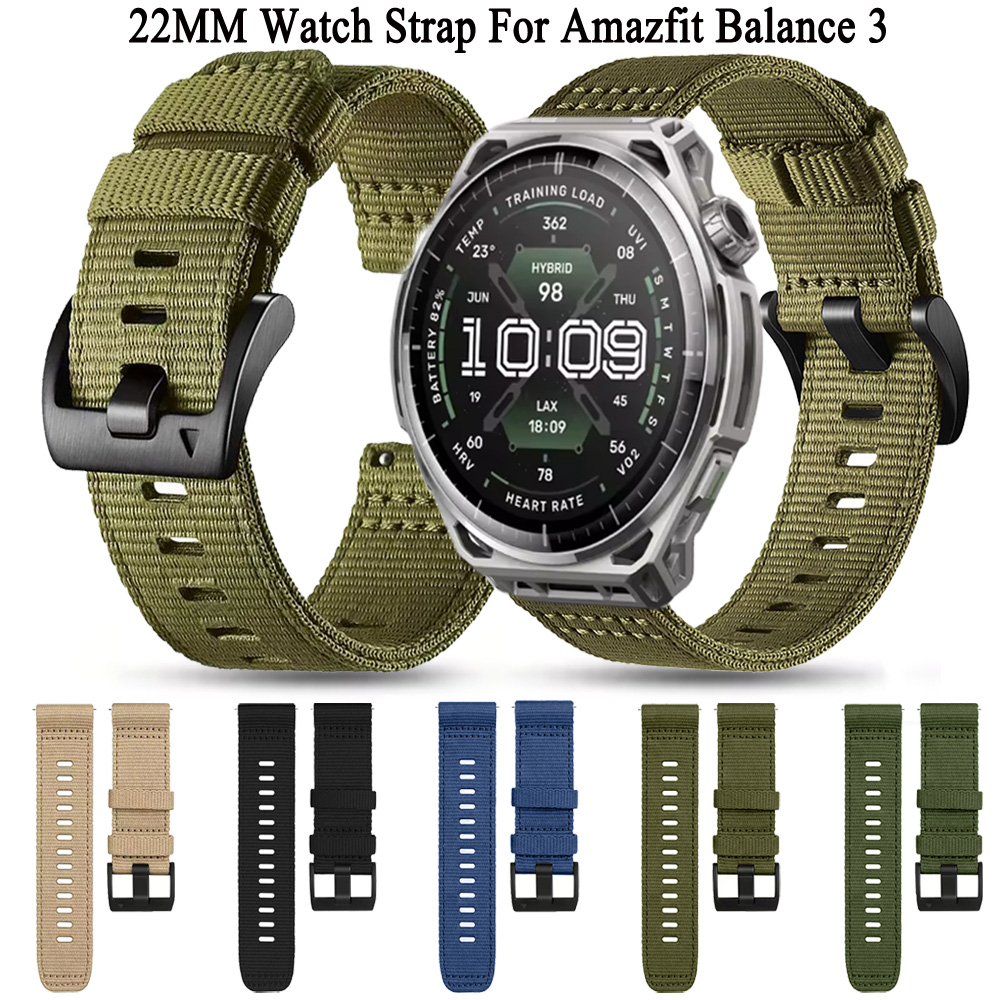حزام نايلون متين 22 مم لساعات  - مراجعة Rugged Sport Strap وسعره